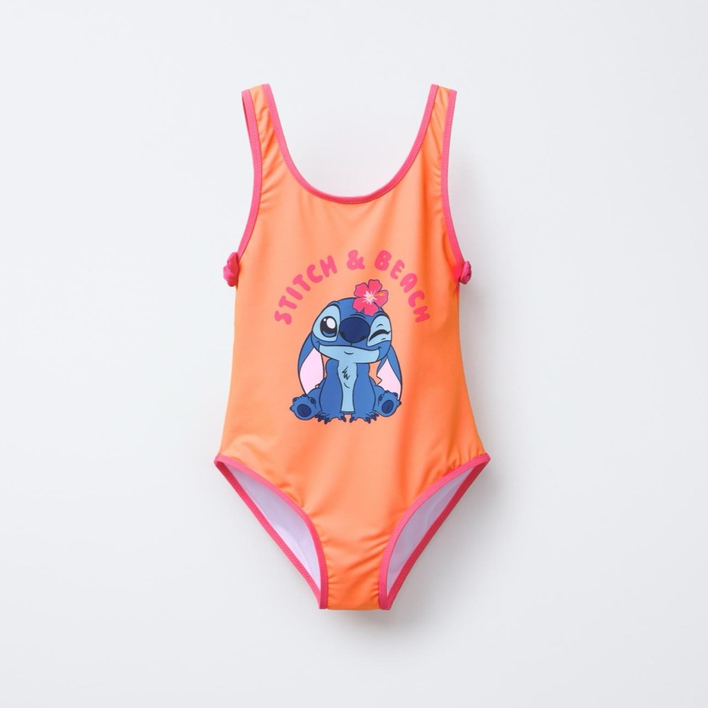 Zara New LILO and Stitch Girls Bathing Suit